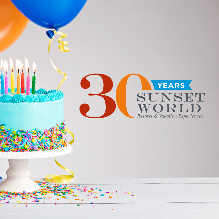 ¡Feliz 30 aniversario a Sunset World!