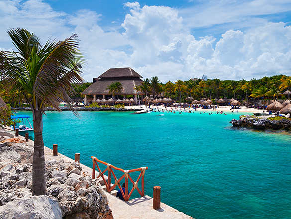 Xcaret Beach in the Mayan Riviera