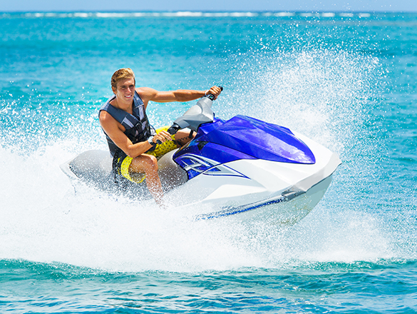 Young Man on Jet Ski