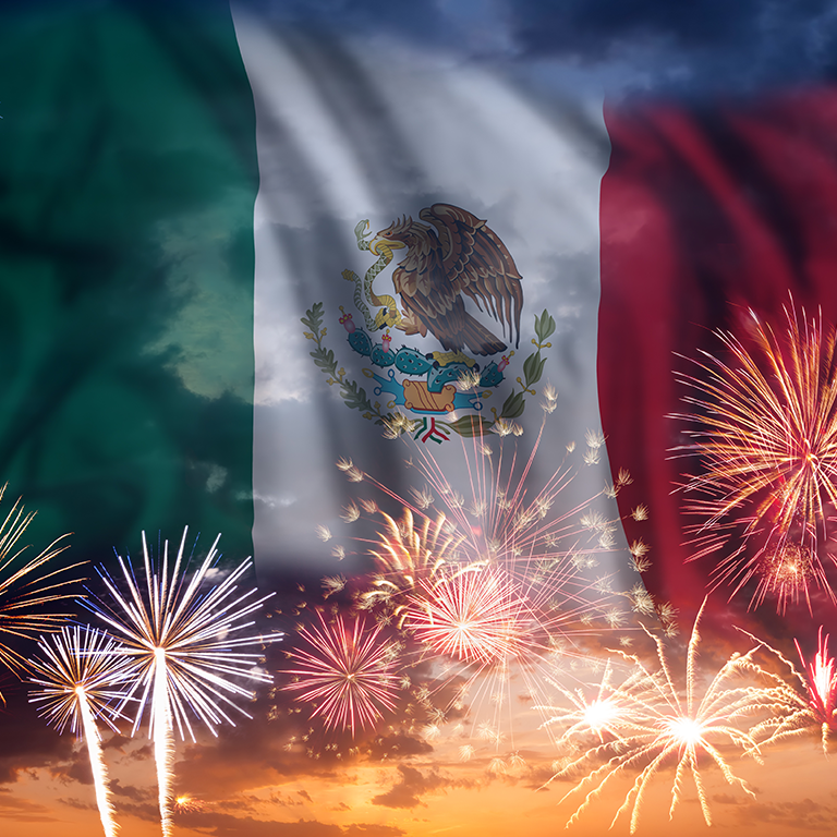 Fiestas patrias en el Caribe Mexicano